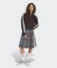 ADIDAS Pleated Check Skirt - Brown:Blue / Kw4529