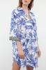 Women's Style Dress Tropical Patterned Wide Fit Midi Woven 100% Cotton Beach Dress