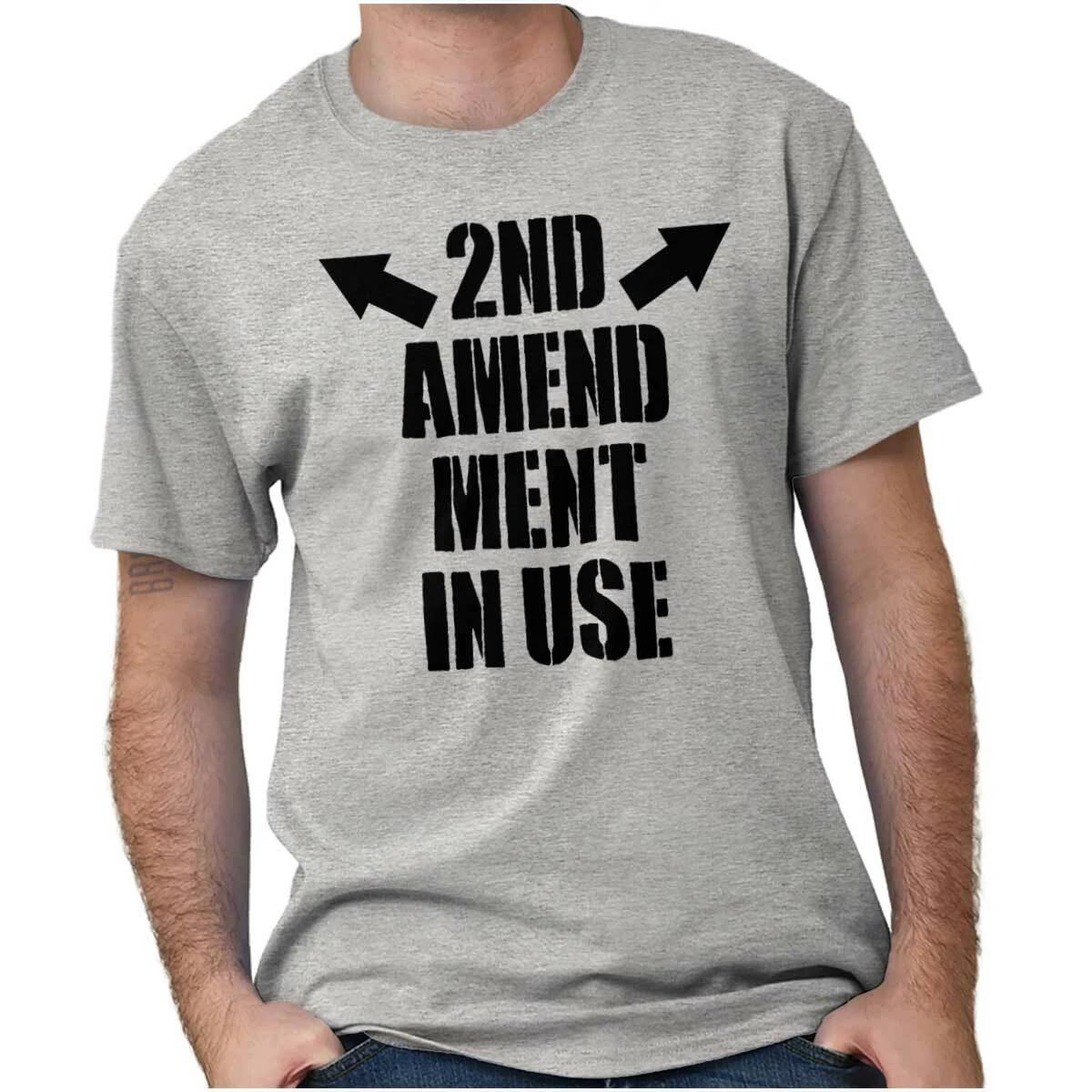 Cant Ban These Guns 2nd Amendment Funny Gift Mens Casual Crewneck T Shirts Tees XL