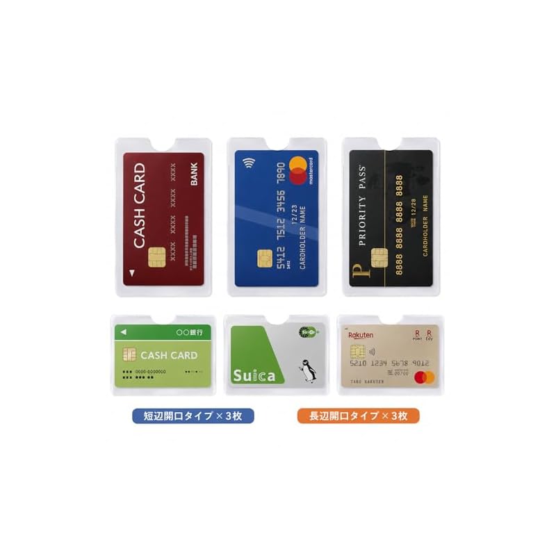 [MISSLIKE] Anti-Skimming Card Case [One Side Transparent x One Side Aluminum] RFID-Magnetic Interference Protection, Credit Card Holder,