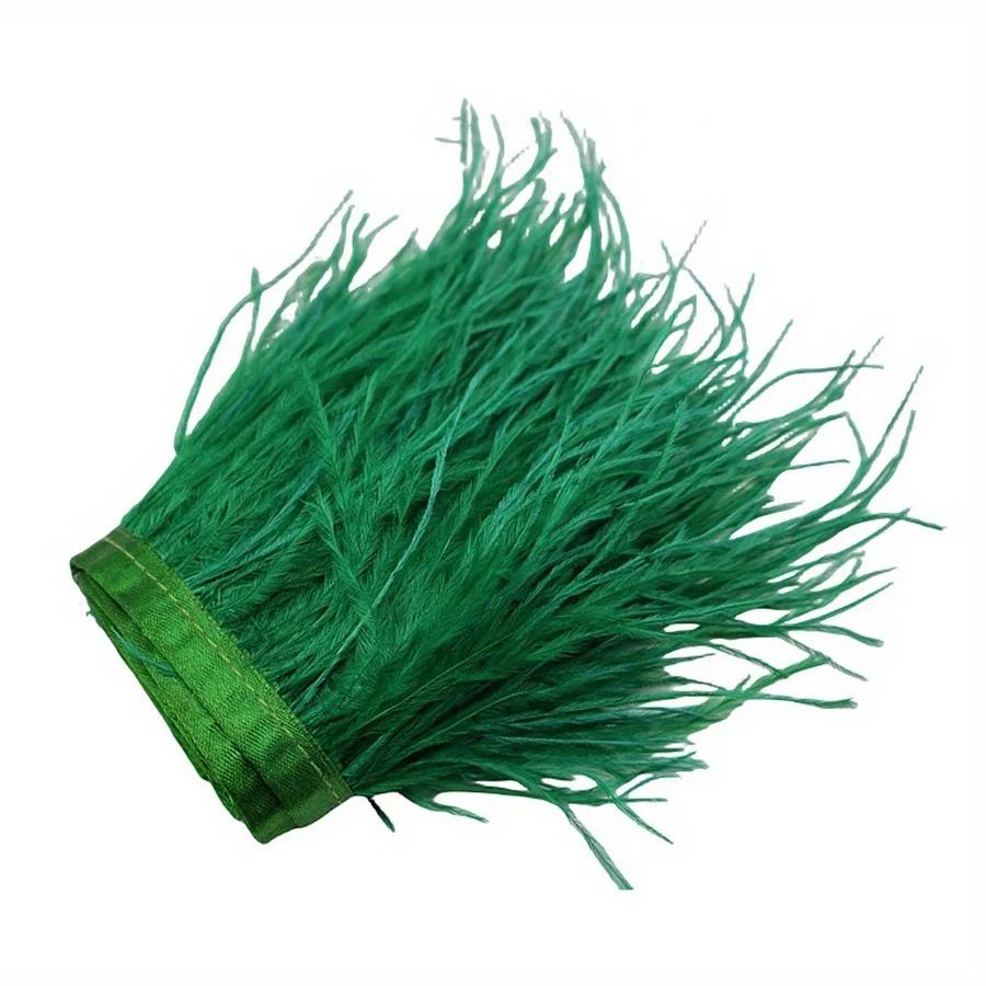 1/10M Natural Plume Black Ostrich Feathers Trim Crafts DIY Feather Ribbon Jewelry Making Wedding Party Christmas Decor 8-10cm