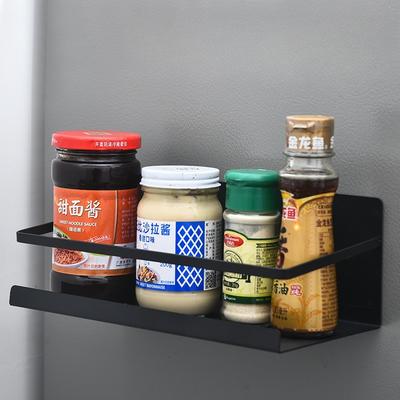 Refrigerator Magnetic Storage Rack Non Perforated Multi-purpose Iron Hanging Rack Kitchen Seasoning Sorting Storage Organization