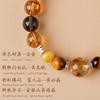 Big Sister's same style Jinba Da comprehensive natural yellow crystal bracelet with tiger eye stone and citrine
