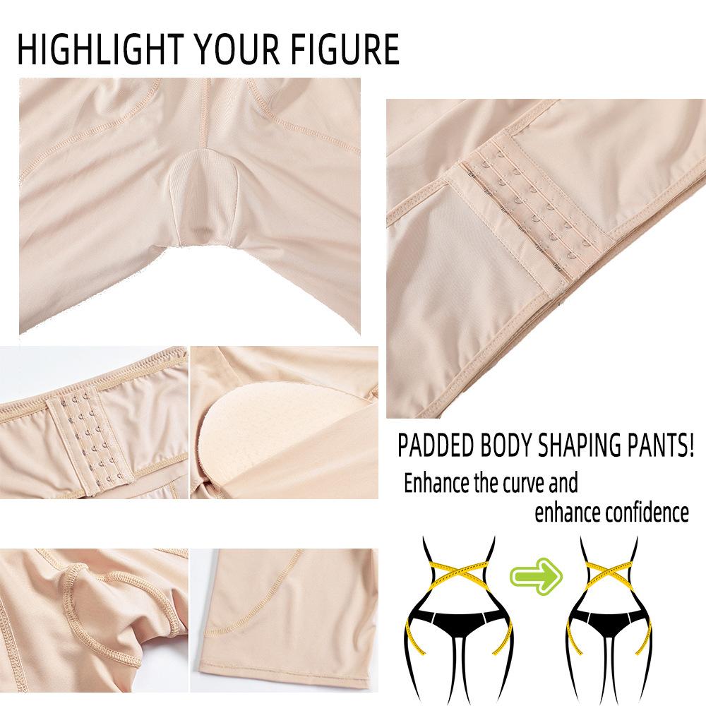 Plus Size Tummy-Control and Butt-Lifting Trousers Postpartum High-Waisted Fake Buttocks and Perky Bottom Button-Fastening Waistband Trousers