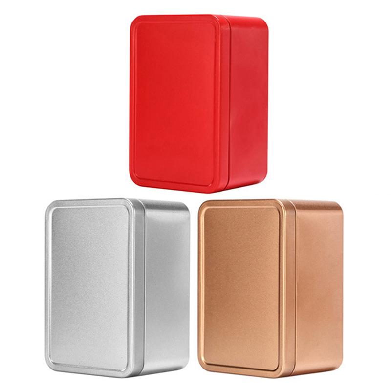 Čajové plechovky Krabice Kovová úložná krabice Čajové plechovky Uzavřené plechovky Obdélníkové plechovky Nádoba na čaj Krabice Organizér Krabice na cukroví
