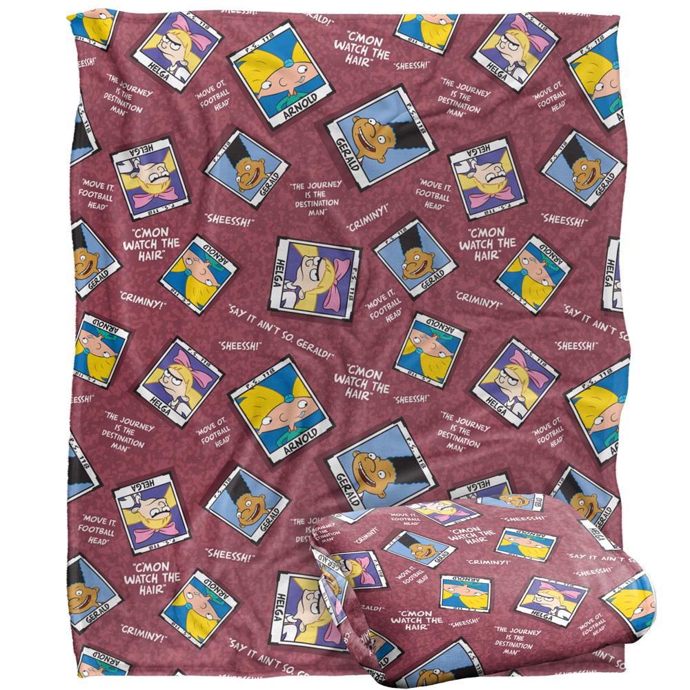Hey Arnold! Silky Yearbook Supersoft Blanket