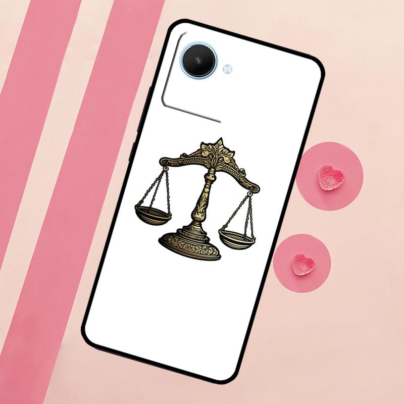 Law Lawyer Judge Justice Case For Realme C33 C55 C30 C31 C35 C53 C11 C15 C25s C21Y GT Neo 5 3T 2T 9 10 11 Pro Plus