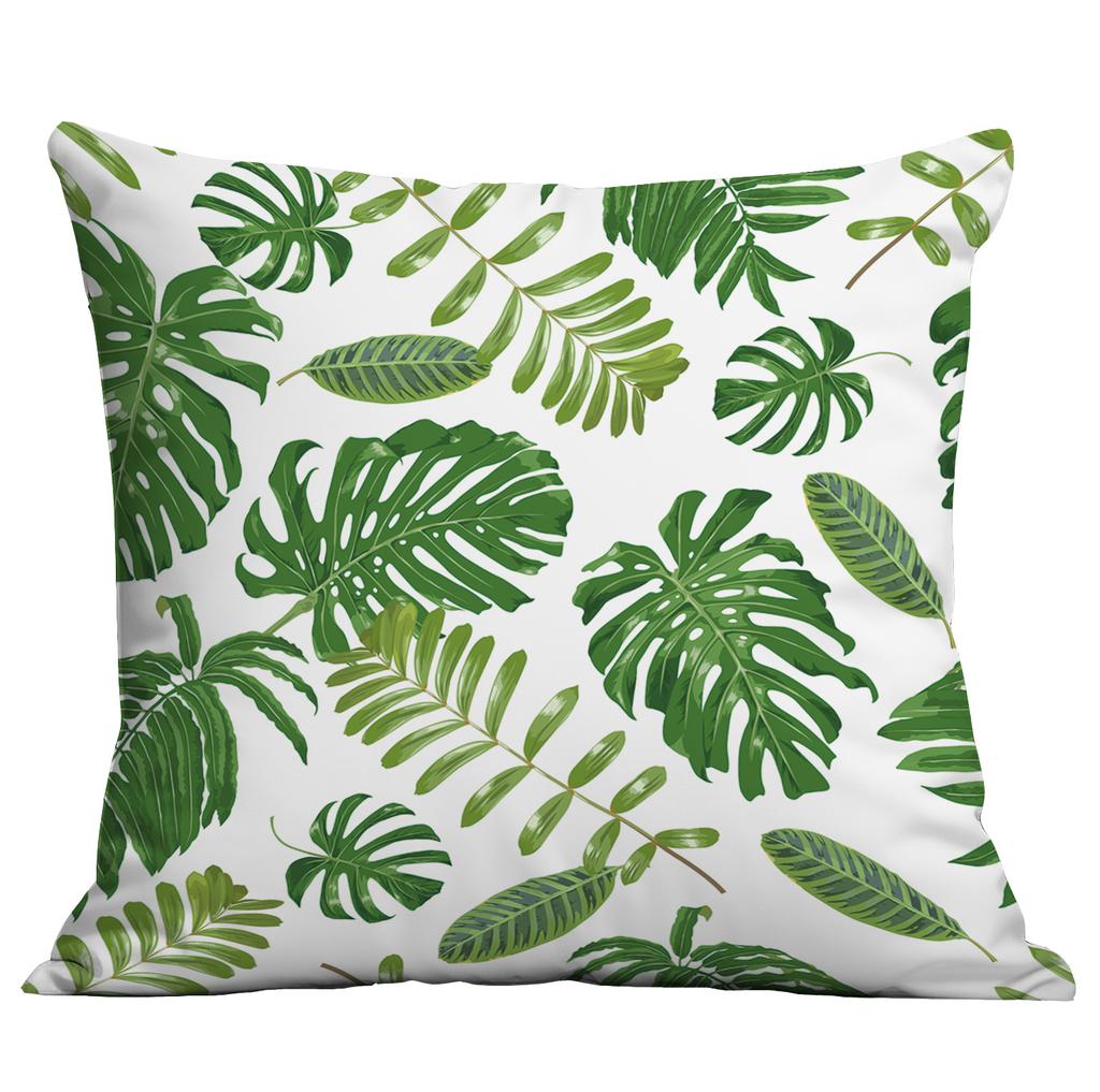 Νέα Πράσινα Φυτά, Τροπικά Φυτά, Μαξιλάρι Τυπωμένο Υψηλής Ευκρίνειας, Κάλυμμα Μαξιλαριού Καναπέ Σπιτιού