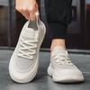 Men's Shoes 2025 Summer New Flying Woven Casual Sports Shoes Breathable Non-slip Versatile Lightweight Platform Dad Shoes Trendy Shoes
