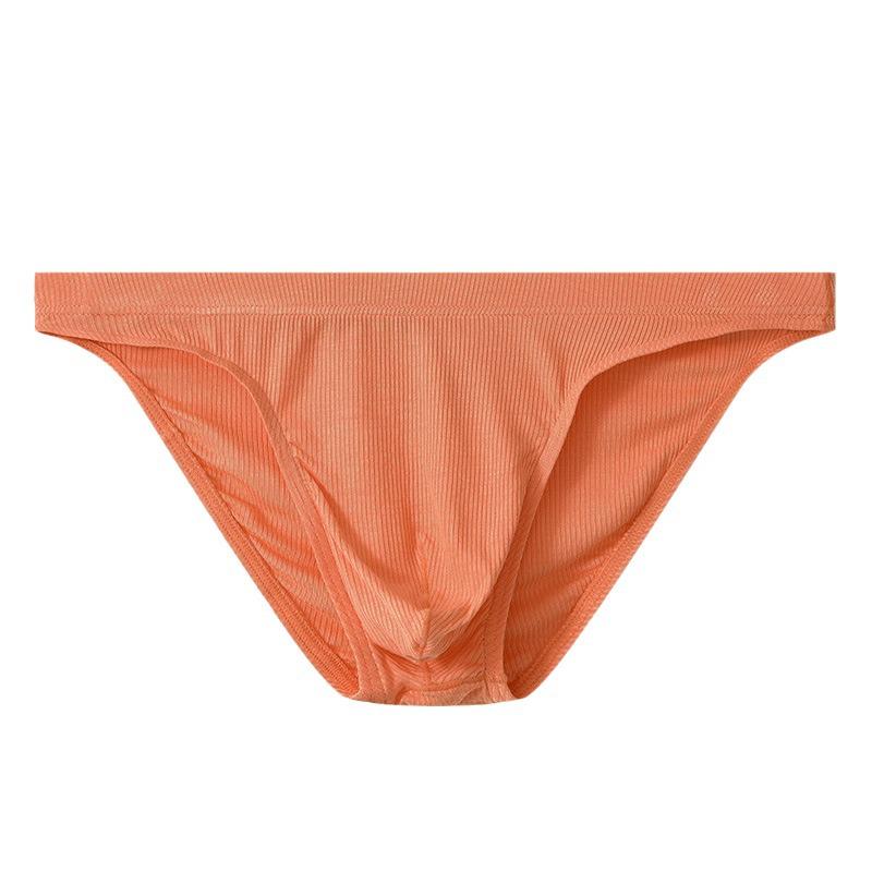 Low-Waist Men's Breathable Briefs with Bulge Pouch and Loose Waistband