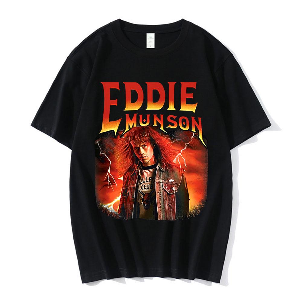 

Футболки Стива Харрингтона Женская футболка с графическим принтом Унисекс с коротким рукавом Оверсайз Футболка из чистого хлопка Харадзюку Уличная одежда Топы 4XL