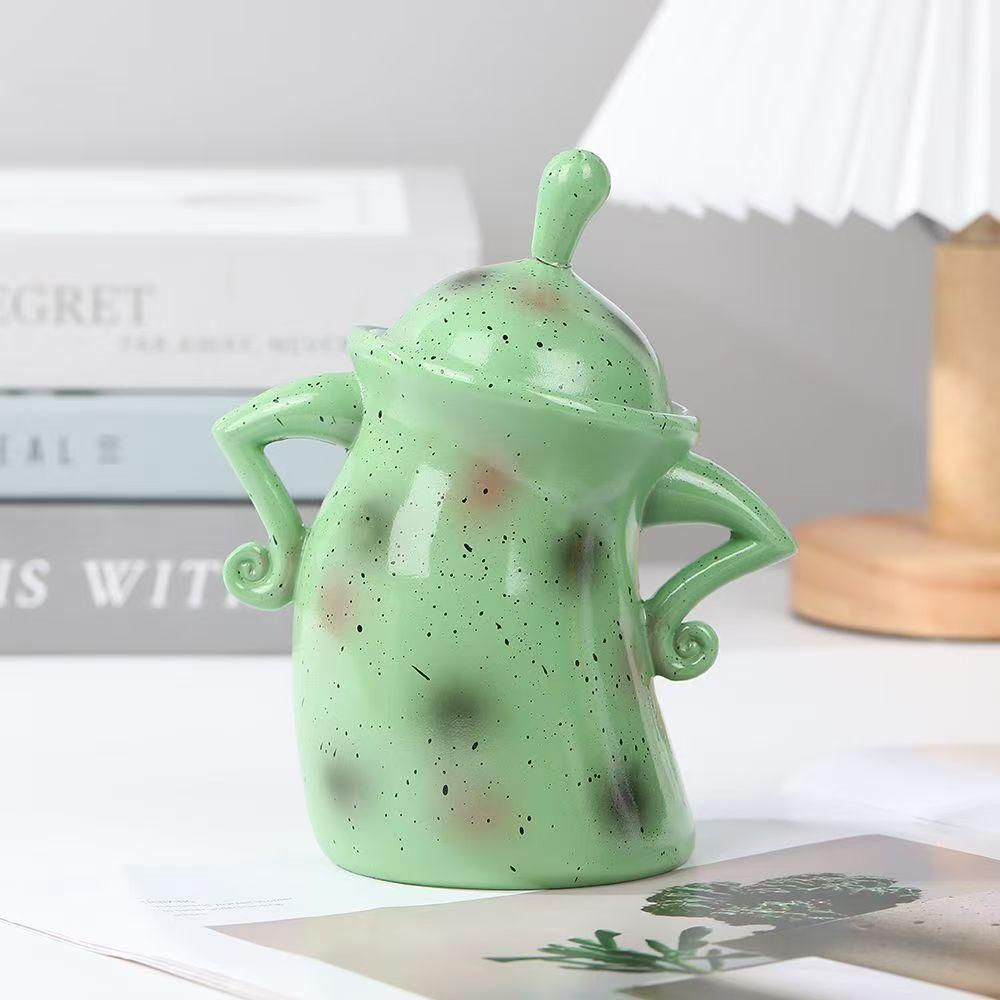 Creative Resin Storage Container with Waist Decoration Candy Box Multi-functional Home Seal Nut Medicinal Material Storage Jar