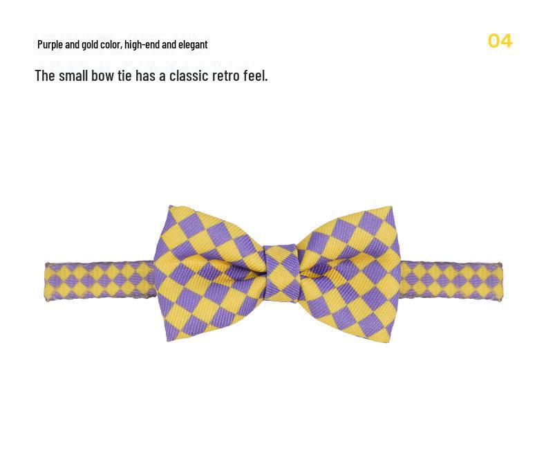 Pohledný kostkovaný límec s motýlkem Zeze Pet – Roztomilá kočičí internetová série celebrit.