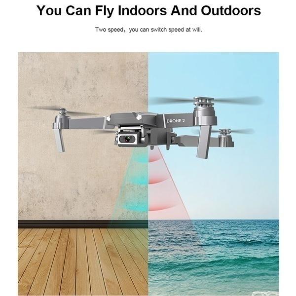Toy Gift E68 Mini Drone Wide Angle 4K 1080P WiFi FPV Camera Drones Height Holding Mode RC Foldable Quadrotor Dron