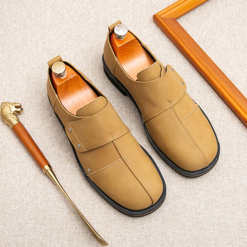 

Мужская обувь лето деловая свадебная обувь повседневная мужская обувь кожаная обувь на одной педали кожаная обувь мужская новая платформа 46