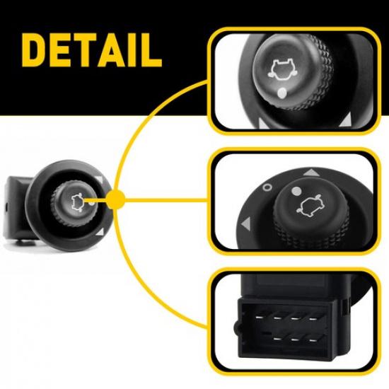 For 2015-23 Ford Mirror TRANSIT Adjustment Control Switch Lever Button On Dash