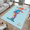 1PC Pippi Longstocking Extra Large Non Slip Floor Carpet, Office, Family, Bedroom, Studio Large Area Rug Indoor Rugs
