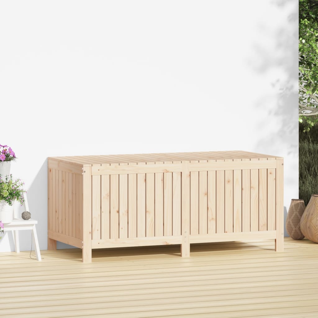 Vidaxl Skrzynia Ogrodowa, 147X68X64 Cm, Lite Drewno Sosnowe