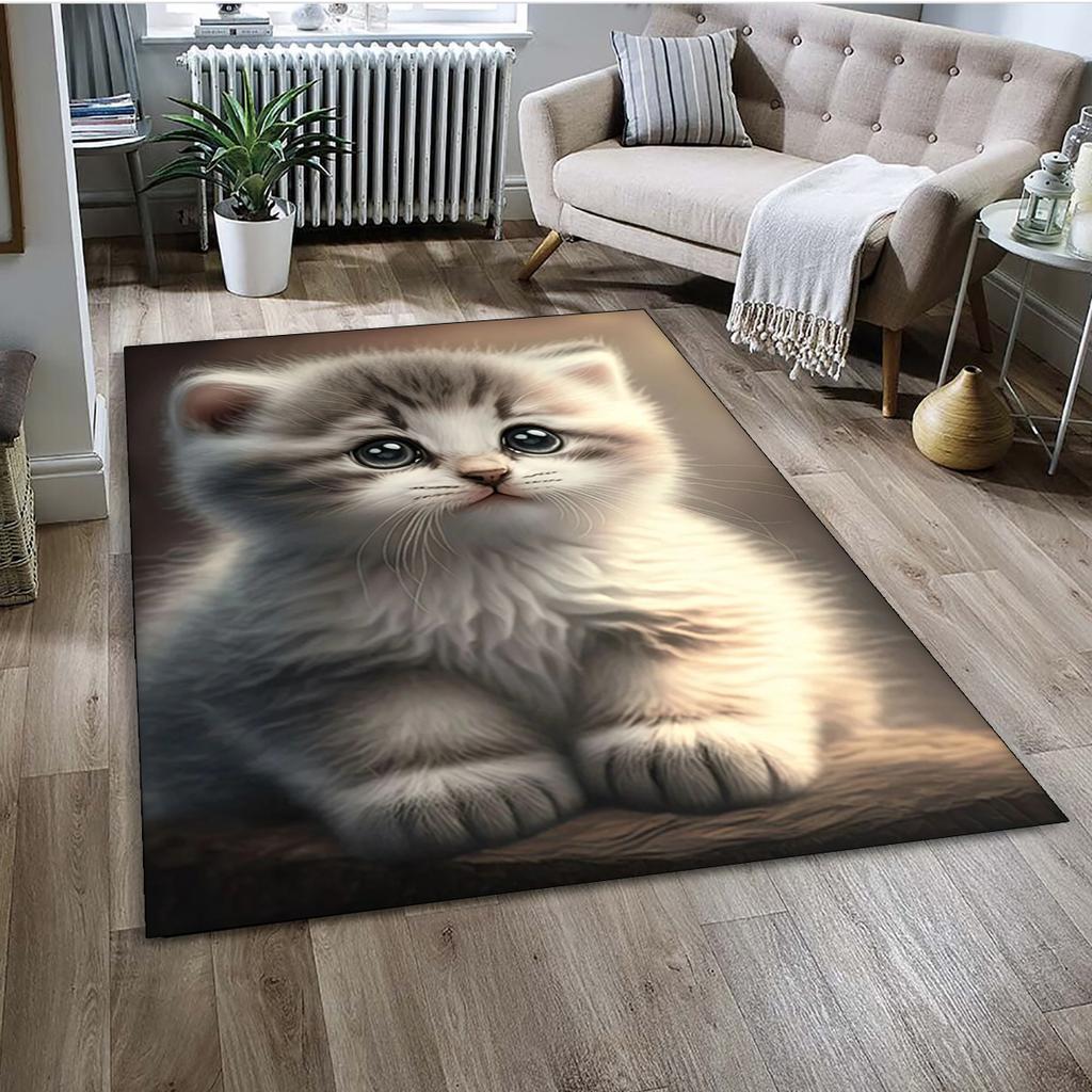 27 Style Cartoon Cute Calico Cat,Persian Cat,Ragdoll Carpet Rug for Home Living Room Bedroom Sofa Doormat Decor,kid Non-slip