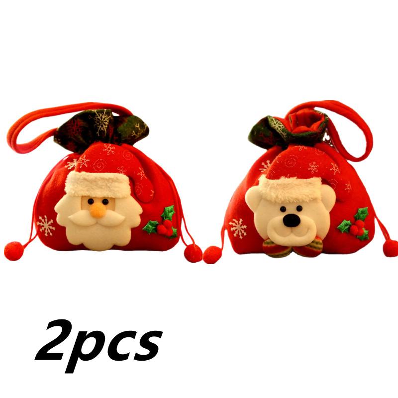 Christmas Idea Apple Bag Santa Claus Children's Gift Bag Candy Product Bag Bundle