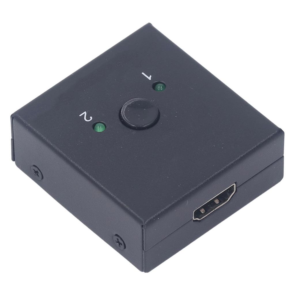 4K HD Switcher 2 In 1 Out Bi Direction Switch Plug and Play Metal Shell HD Multimedia Switcher for