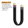 USB 4.0 Gen3 Data Cable 4K@60Hz 40Gbps PD 100W 5A USB C Fast Charging Adapter Converter for Thunderbolt 3 Type C Extension Cable