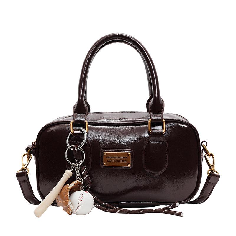 

Handbag Women s New Shoulder Bag Fashion Commuter Messenger Bag no pendant темно-коричневого