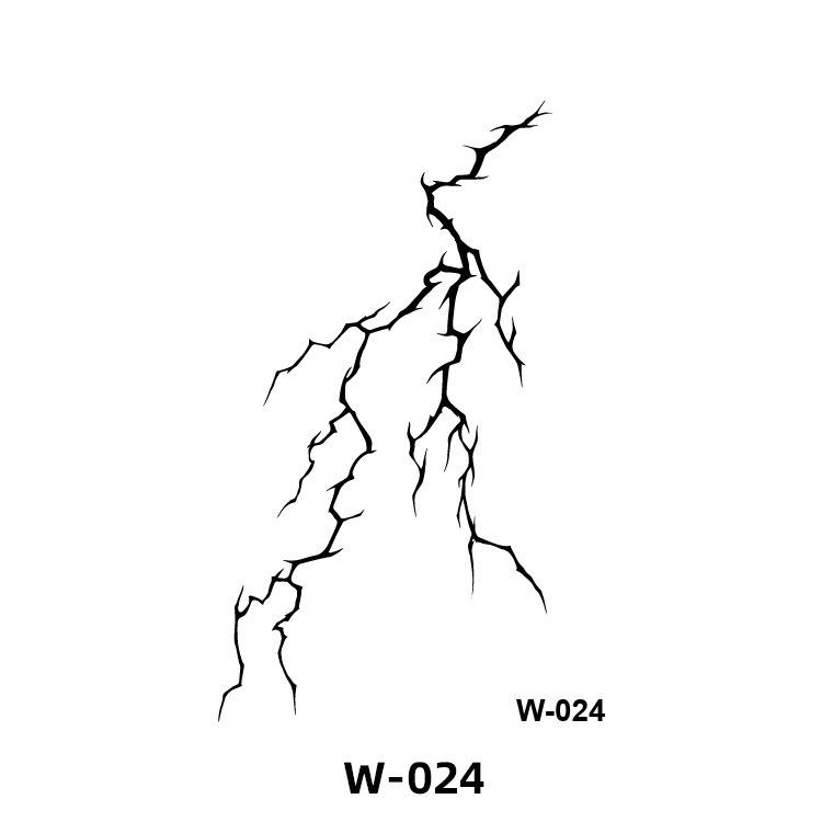 Herbal Fruit Juice Tattoo Sticker - Trendy Geometric Pattern 60*80mm