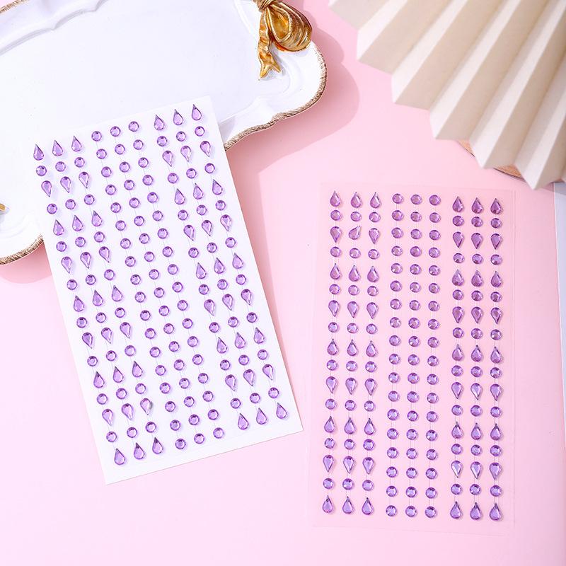 Diamond Crystal Tattoo Sticker Glitter Eyeliner Eyebrow Make Up Face Eyes Diamond Tattoos Rock Rhinestone 3D Eyeliner Stickers