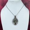 Tree Of Life Moss Prehnite Pendant Copper Wire Wrapped Pendant Gemstone Jewelry