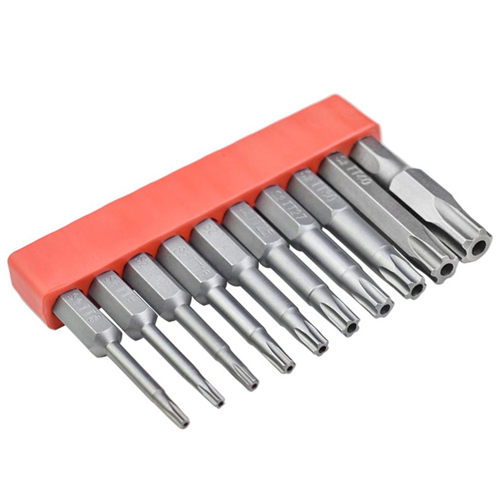 10Pcs Blossom Screwdriver Bit Set 1/4Inch Blossom Screwdriver Bit Set Magnetic Adapter Hex Screwdriver Bit Repair Tool