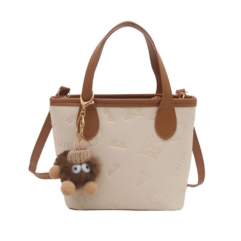 Summer New Light Luxury Aesthetic Niche Design High Texture Portable Shoulder Messenger Bag Bucket Bag