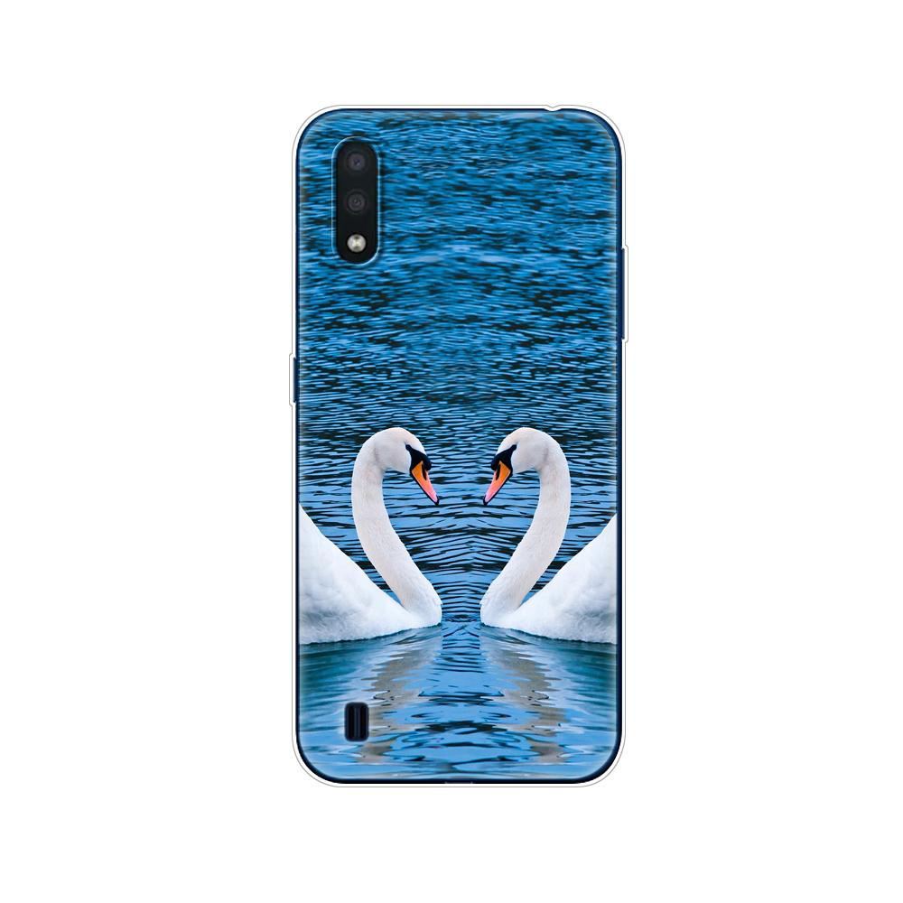 For Samsung M01 Case 5.7" Soft Silicon Tpu Cover For Samsung Galaxy M01 M 01 SM-M015FZBDSER M015 Phone Back Shell Bumper Funda