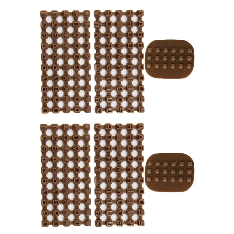 Plastic Letter Number Symbol Cookie Stamps Set For Homemade Cookie And Family Activitiy Baking Accessory 1