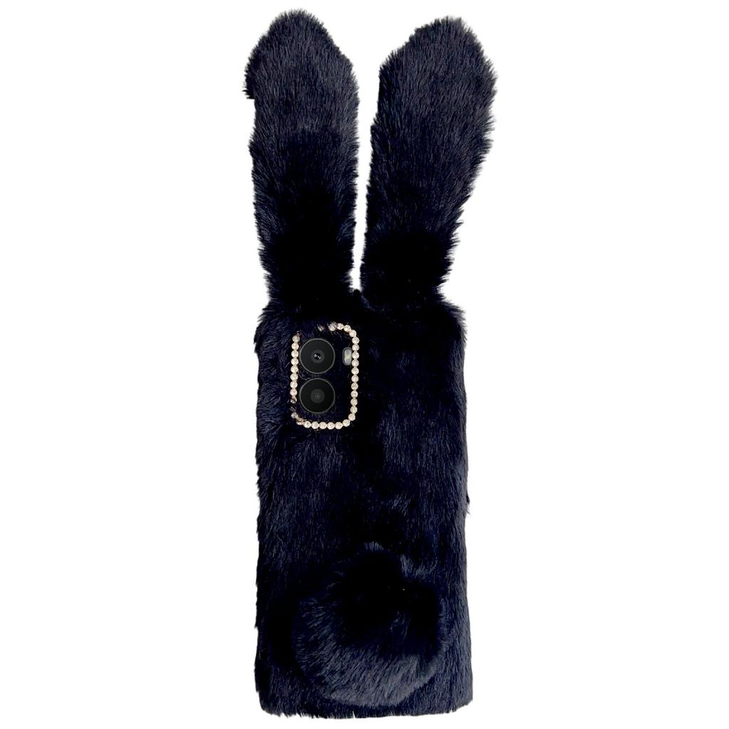 For HMD Fusion 5G Case Plush Cute Bunny Winter Fluffy TPU Phone Cover