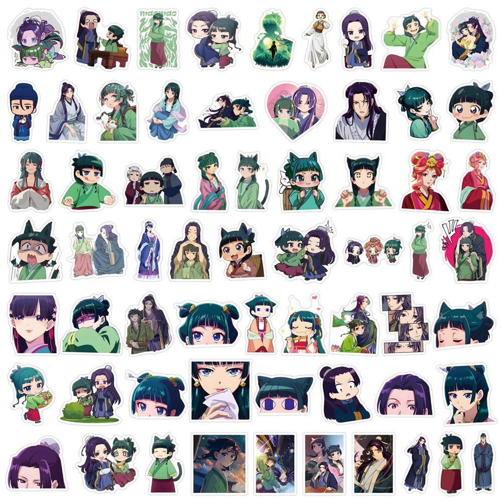 120 pezzi/Set Gli Appunti dell'Apoticario Adesivi Anime Maomao Impermeabile Graffiti Cover Telefono Skateboard Laptop Adesivo Cartone Animato Giocattolo