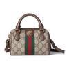 Ophidia Logo Doble G Correa de Hombro Desmontable Lona y Cuero Mini Bolso de Hombro Bolsos de Mano para Mujer Beige Ébano 781490-96IWG-8745
