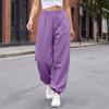 Women's Color Loose Pants Casual Jogger Sweatpants with Tapered