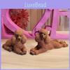Puppy Resin Figurine Set For Home Decor Gift For Dog Lovers