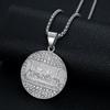 New Hip-Hop Jewelry Titanium Steel Gold-Plated Diamond-Studded Thirteen Apostles Pendant Necklace