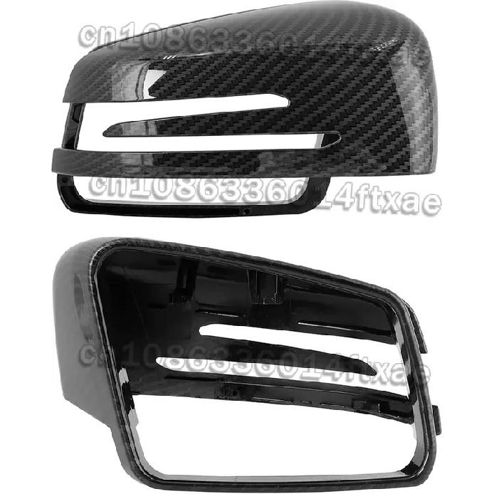 New Exterior Mirror Housing Door Wing Mirror Caps Carbon Fiber Pattern Suitable for Mercedes Benz A B C E GLA Class W204 W212