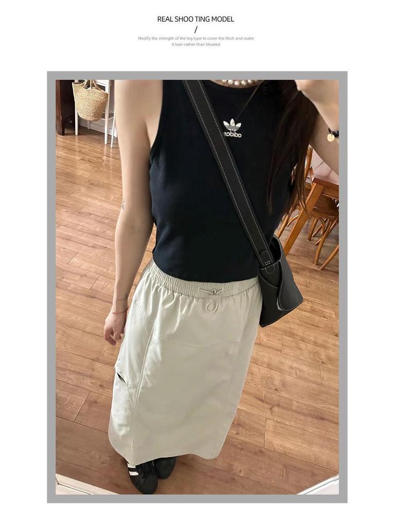 Women's Spring/Summer 2025 High-Waist Gray Bodycon Workwear Dress - Petite Mid-Length Style
