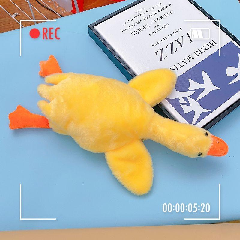 

Милая и нежная большая белая гусыня плюшевая сумка новая сумка-мессенджер высокая ценность мягкая милая мультяшная кукла сумка через плечо жёлтый