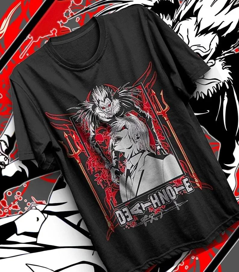 2026 New Hot Fashion Special Death Note T-shirt Unisex Anime Manga Shirt Anime Lovers Graphic Anime Tee Japanese Top Gifts Kids