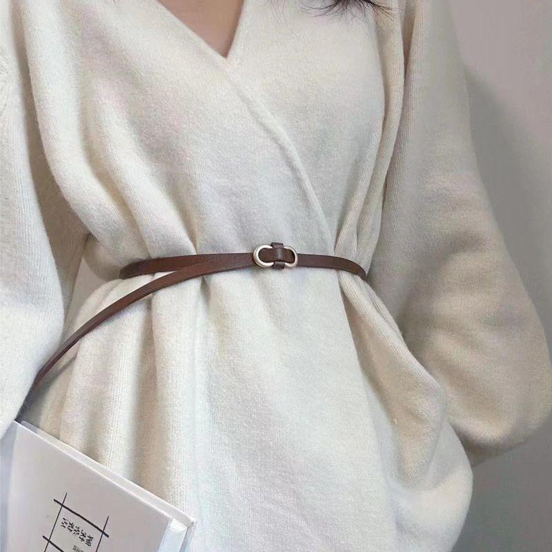 Fashionable Versatile Womens Pu Belt For Dresses And Sweaters In Chic Black And Camel Shades