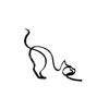 Metal Dog Art Sculpture Modern Abstract Minimalist Art Animal Ornaments Pet Dog Crafts Home Study Office Desktop Decoration