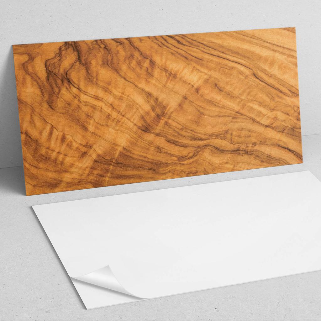 Winylowy Dekor Ścienny Samoprzylepny Do Wnętrz 120X60 Cm Naturalny Wzór Drewna