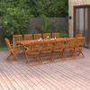 Day and Night - Day and Night Garden Dining Set 13 Pieces Solid Acacia Wood 280x90x75cm