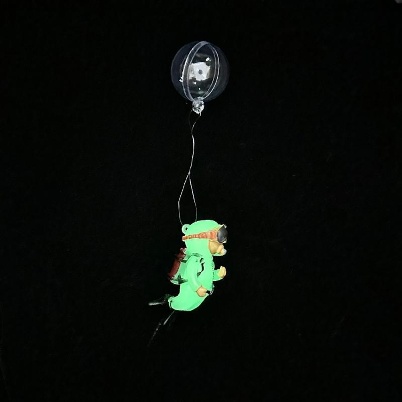Fish Tank Decoration Pvc Landscaping Small Ornaments Mini Diver Glow Aquarium Decor Floating Ball Aquarium Accessories