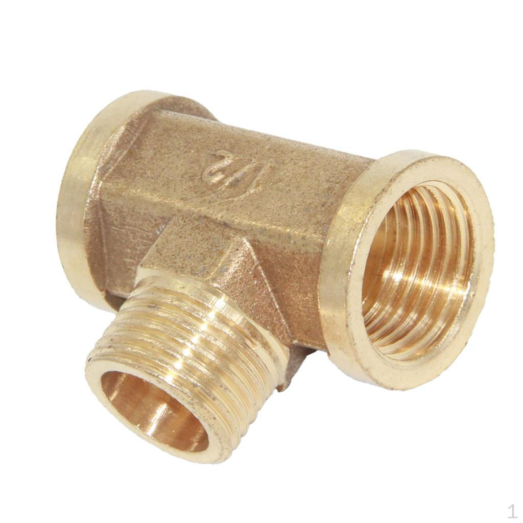 

Flexible Hose Connector Brass Ends Bar Coupler #4 F-M-F